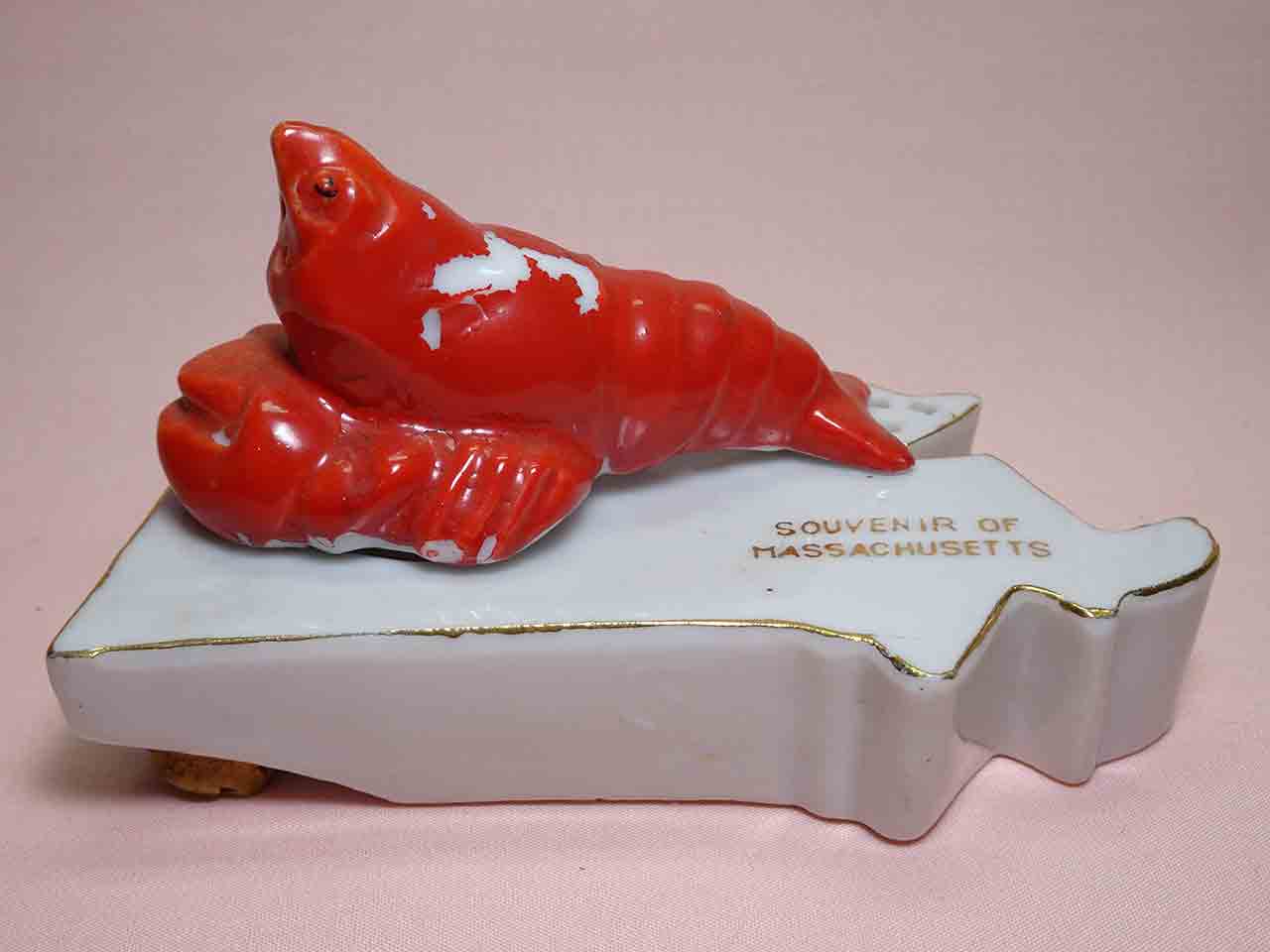 Massachusetts with lobster salt and pepper shakers