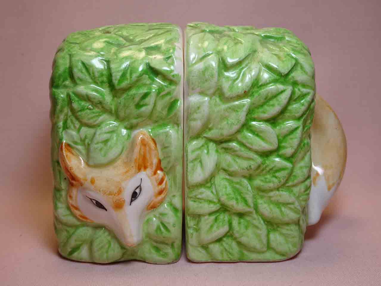 Aesop's Fable - The Fox and the Grapes - salt and pepper shakers