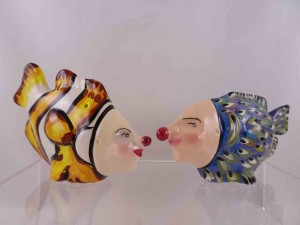 Clownfish made by private ceramicist salt and pepper shakers