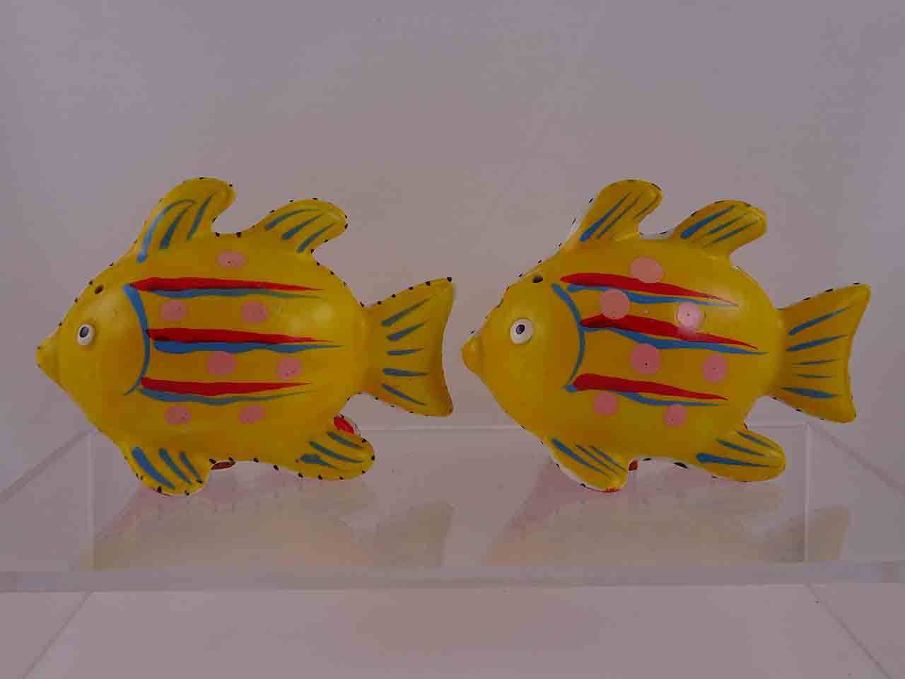 Japan Cold Painted Colorful Fish salt and pepper shakers