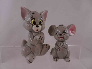 Tom and Jerry salt and pepper shakers