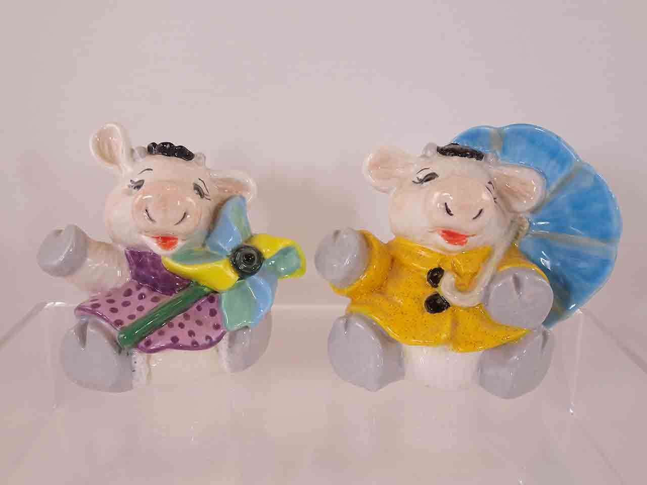 Cows of the month salt and pepper shakers series by Jean Grief