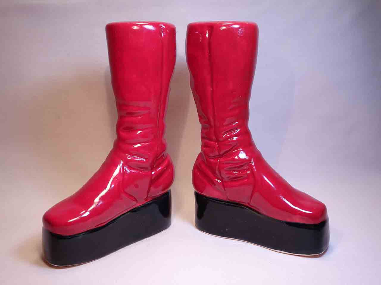 David Bowie's red boots by Gary Seymour