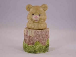 Animals on Tree Stumps Stacker Series Salt and Pepper Shakers - Bears