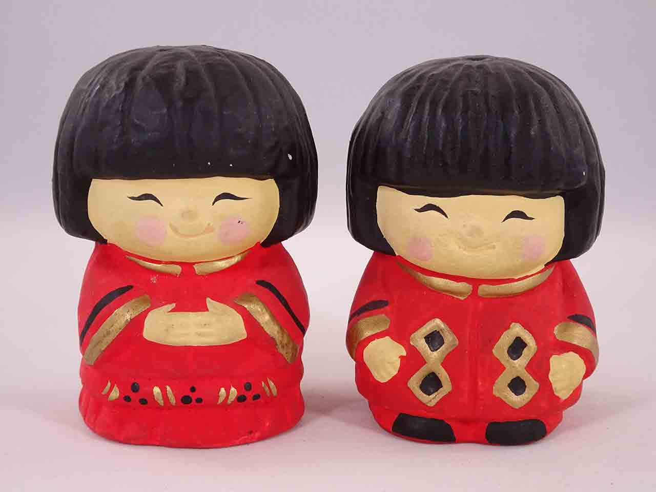 Gibson Greeting Cards Salt and Pepper Friends - Japanese salt and pepper shakers