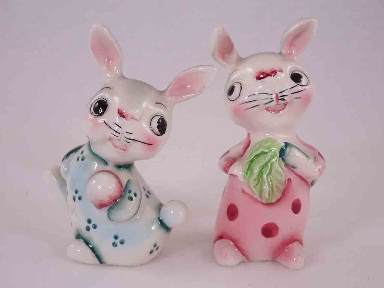 Japan Dressed Animals Salt and Pepper Shakers - Rabbits