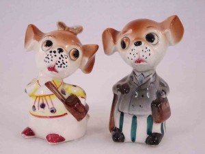 Japan Dressed Animals Salt and Pepper Shakers - Dogs