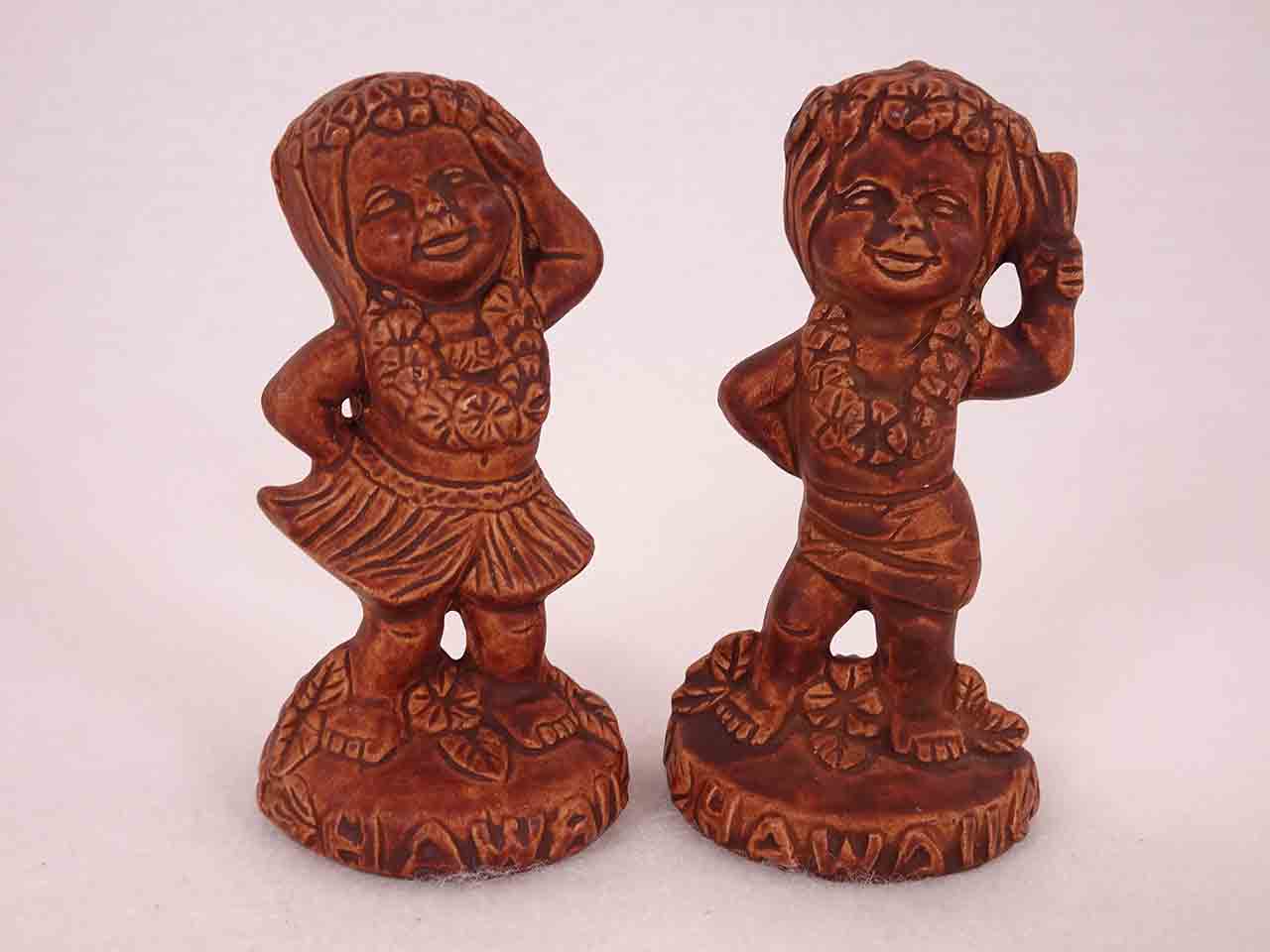 Twin Winton Hawaiian Boy & Girl Salt and Pepper Shakers