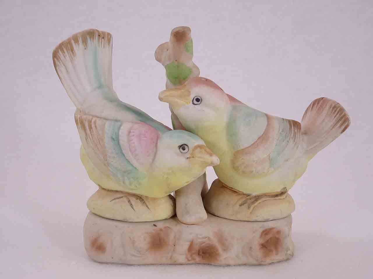 Occupied Japan bisque finished winged animals in bases salt and pepper shakers - birds
