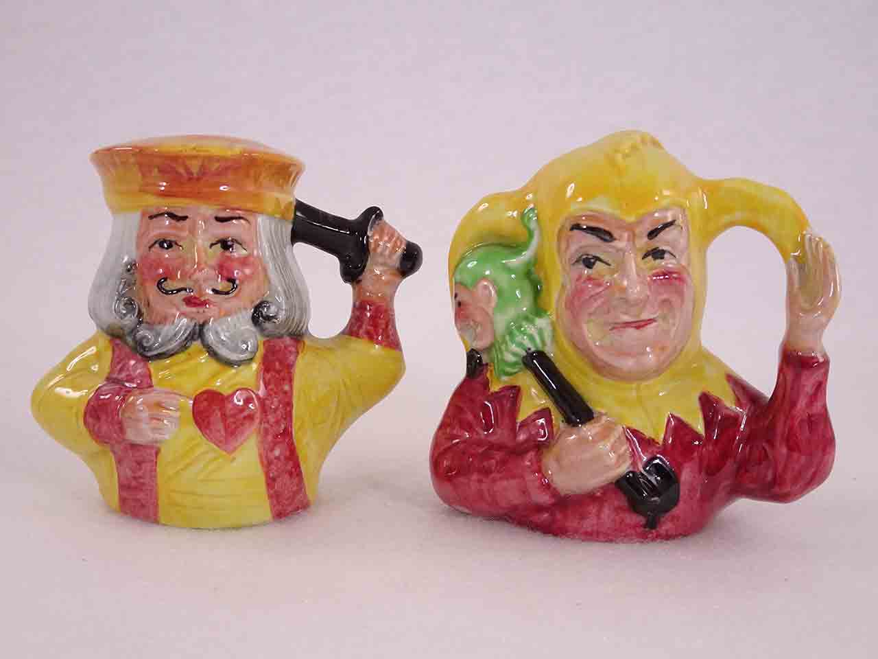 King and Joker from England salt and pepper shakers