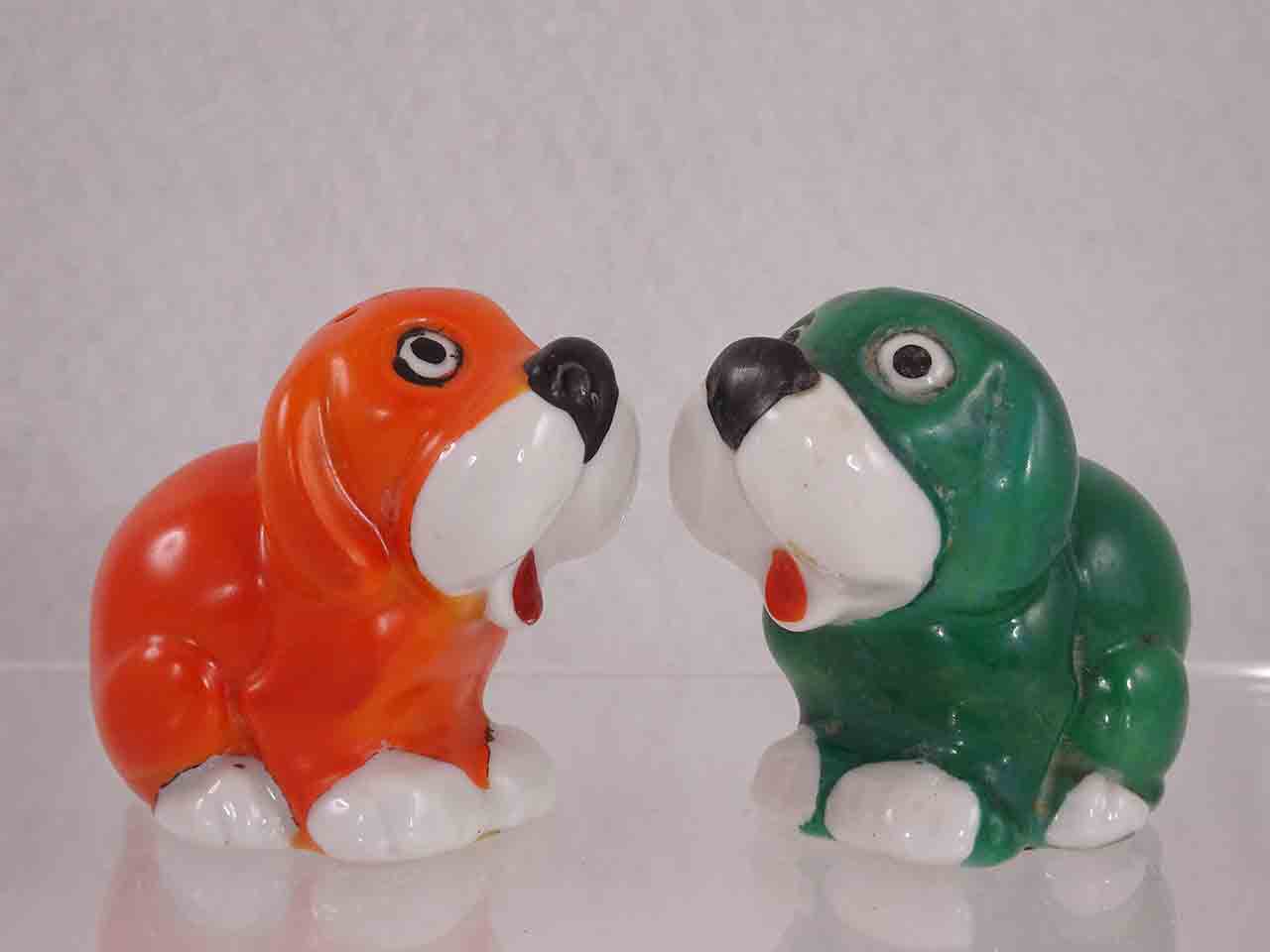 Goebel large sitting dogs salt and pepper shakers
