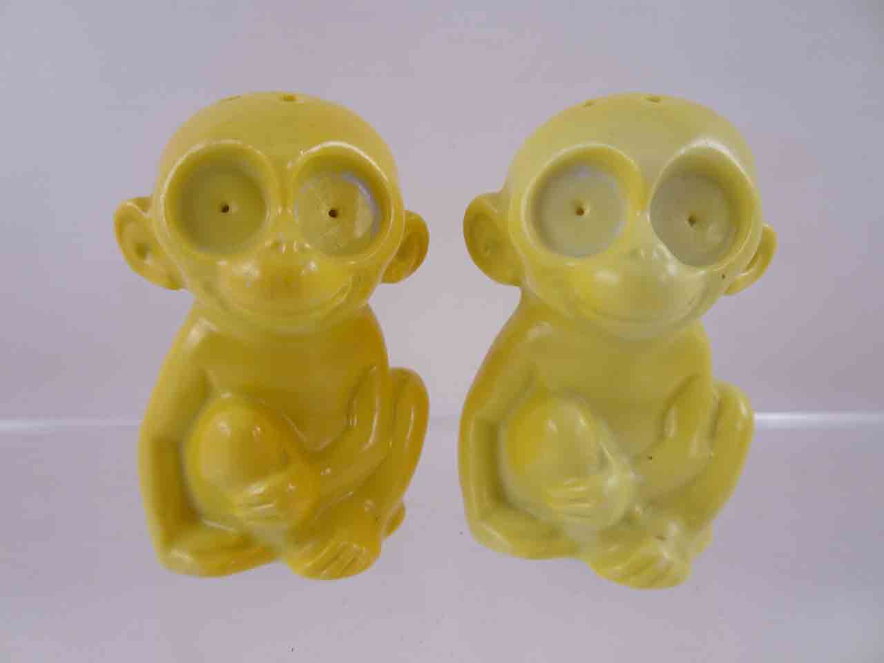 Germany google-eyed animal salt and pepper shakers - monkeys