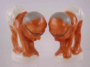 Gandhi salt and pepper shakers - made in Germany