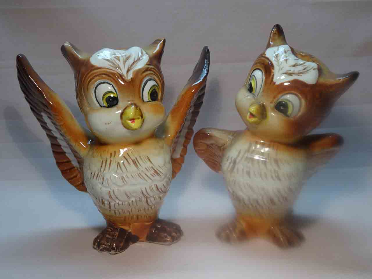 Kreiss animals salt and pepper shakers - owls