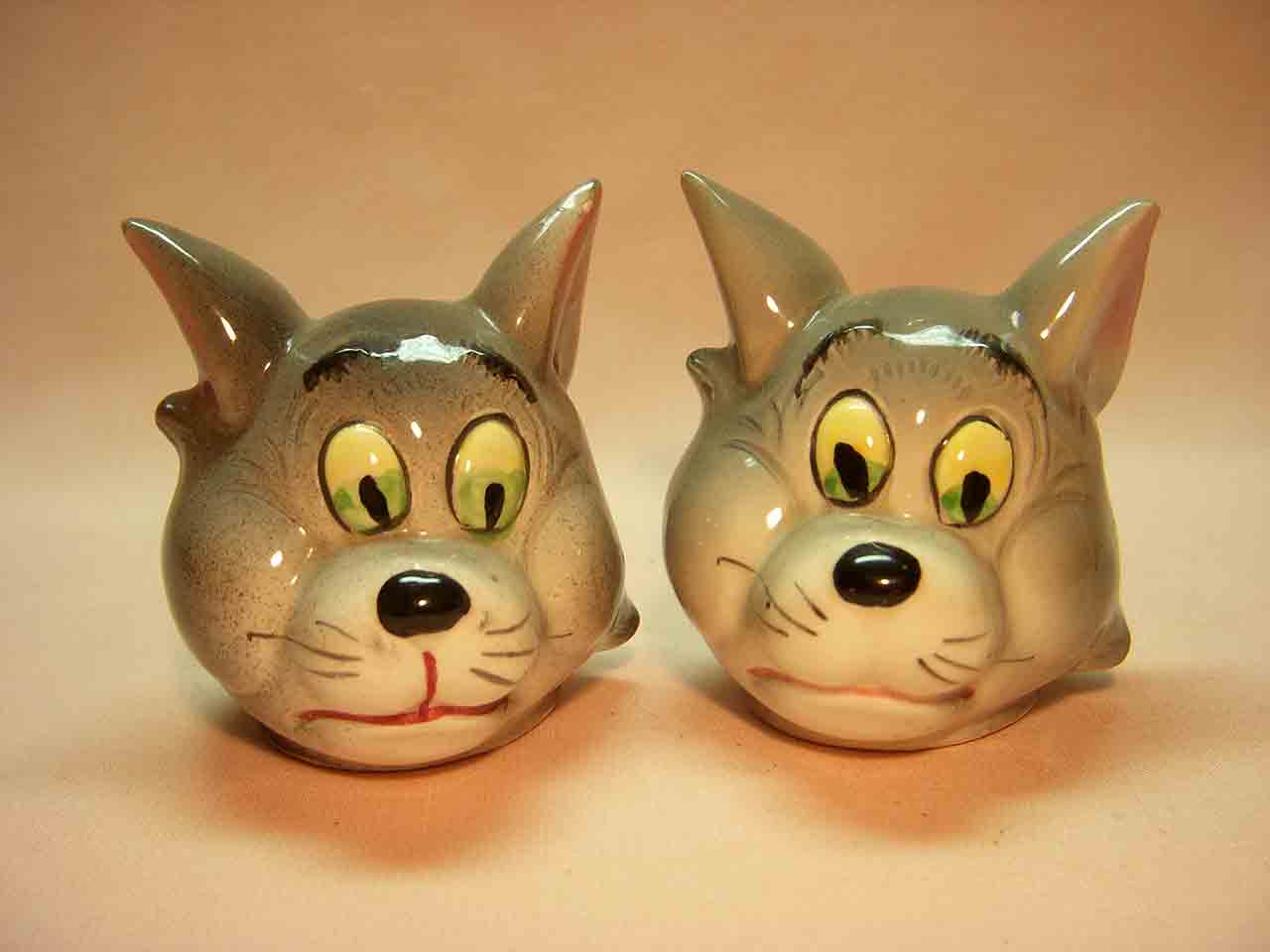 Characters from MGM Studios salt and pepper shakers - Tom