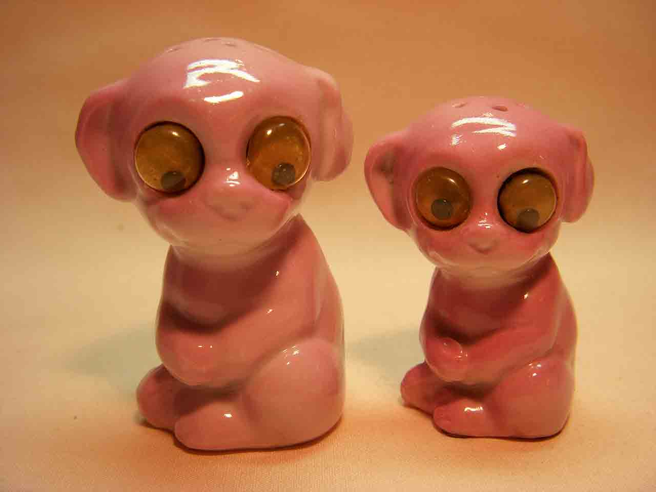 Germany google-eyed animal salt and pepper shakers - dogs