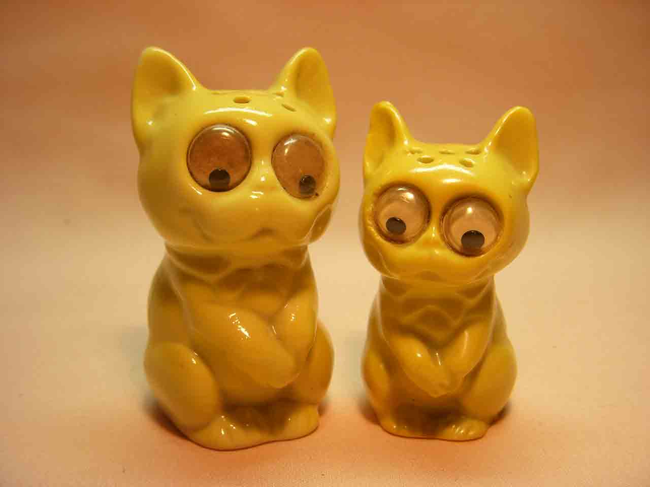 Germany google-eyed animal salt and pepper shakers - cats