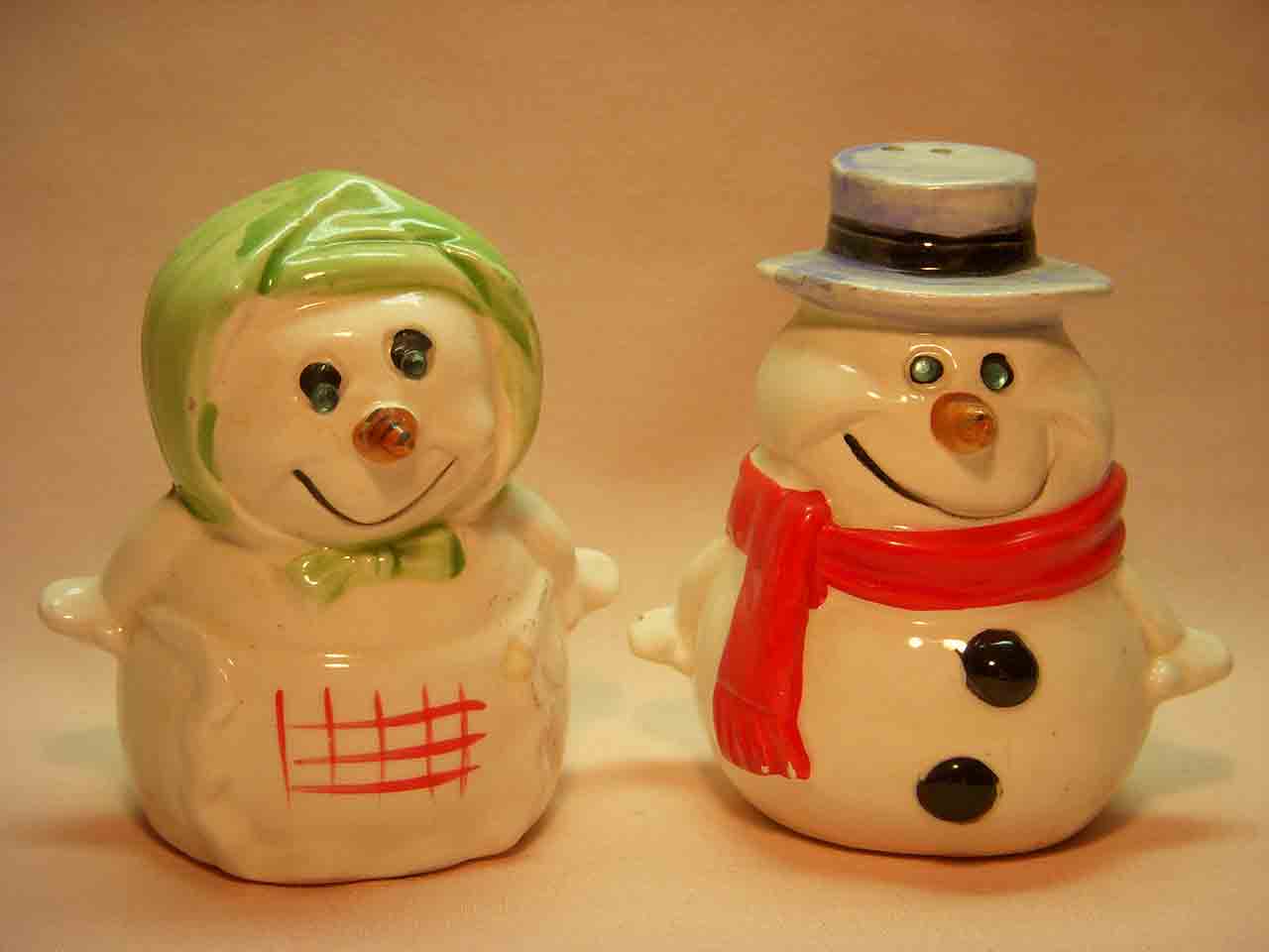 Kreiss snowmen salt and pepper shakers