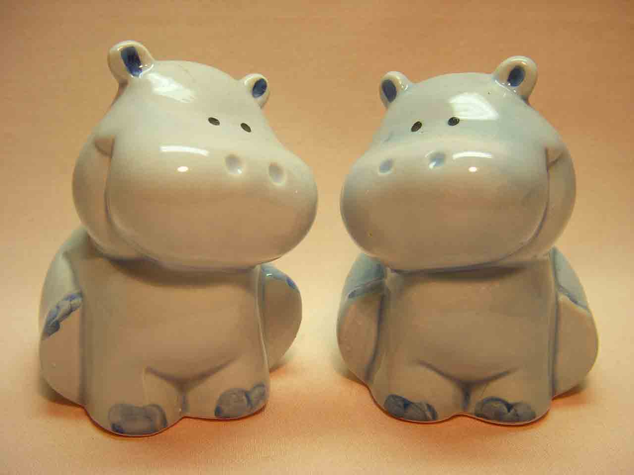 Josef Original animals salt and pepper shakers series - hippos