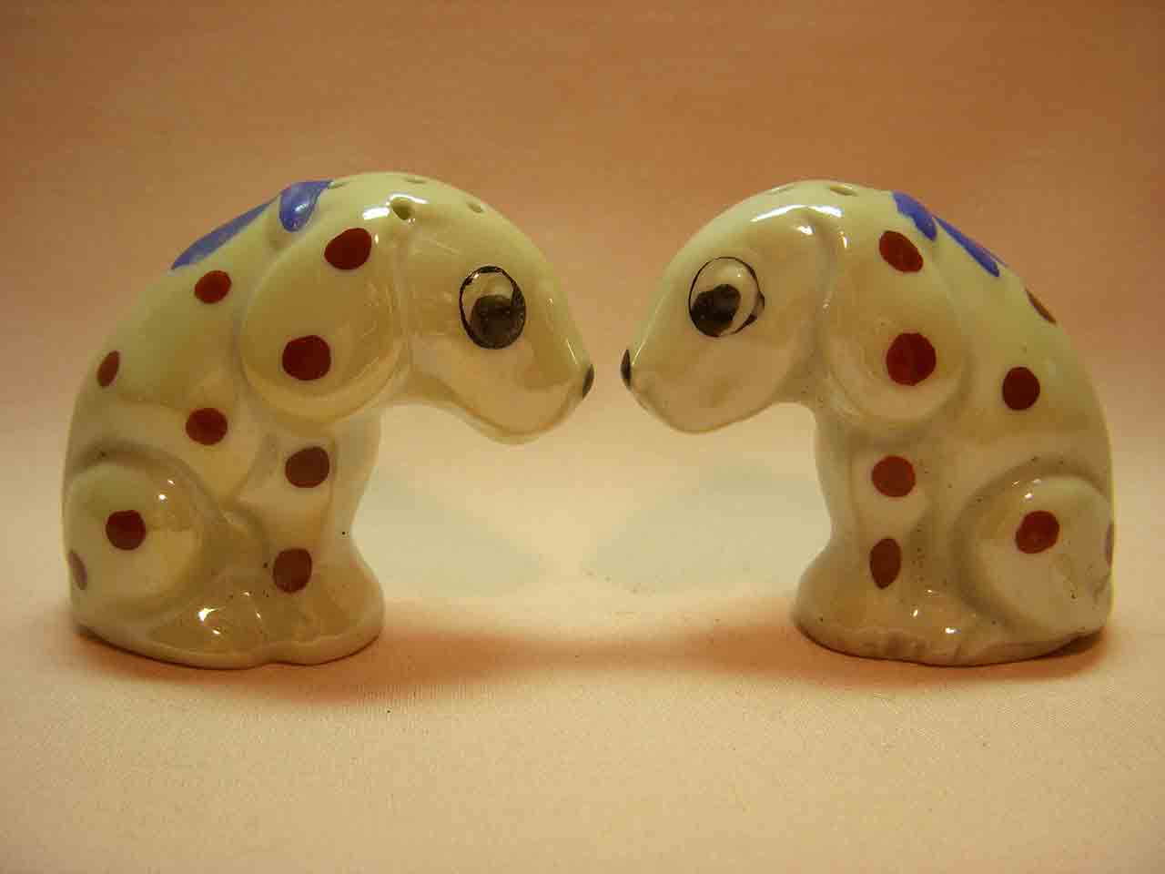 Dismal Desmond dogs from Germany salt and pepper shakers